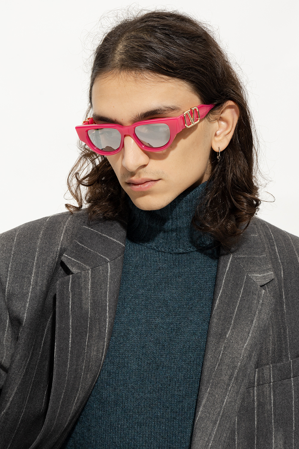 サングラス VALENTINO Unisex SUNGLASSES (VLS-103C-50 FUS-GLD FUCHSIA) Valentino® Eyewear - V-Due Sunglasses | Specs Collective